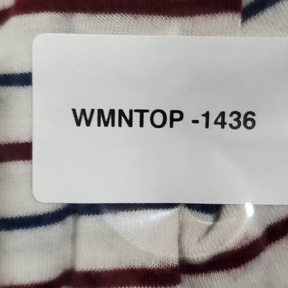 Maurices Large White Stripe Sleeveless Top - Picture 9 of 9